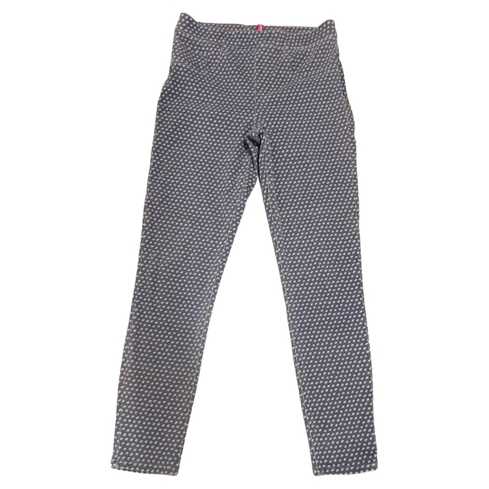 Spanx Size S/P Leggings Jean-like white‎ Polka Dot With Back Pockets
